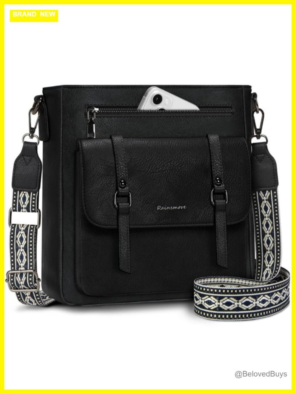 Waterproof PU Leather Crossbody Bag Lightweight Shoulder Purse for Women